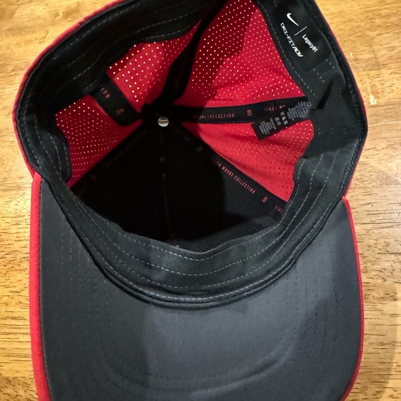 Nike Golf Tiger Woods Hat S/M Red Legacy 91 DH1344 687 Dri Fit Mesh NEW With Tag - Picture 7 of 8